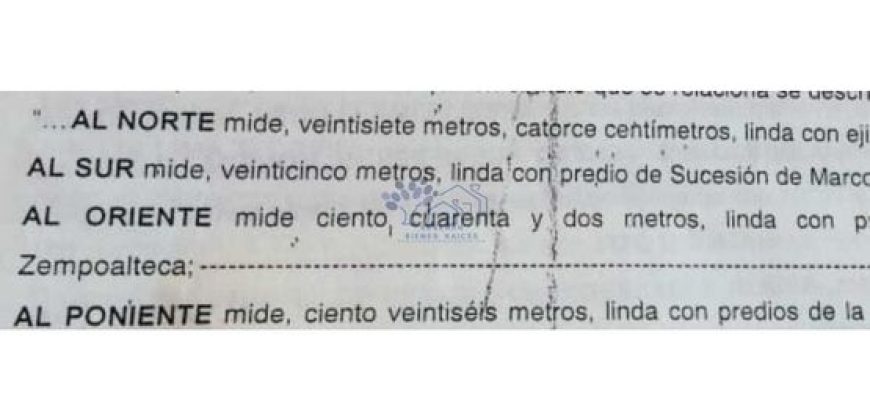 VENTA DE TERRENO EXCELENTE UBICACIÓN PANOTLA IDEAL PARA FRACCIONAMIENTO